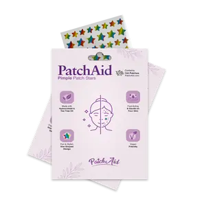 Pimple Patch Stars – 144 Multicolored Hydrocolloid Patches in 2 Sizes with Tea Tree Oil
