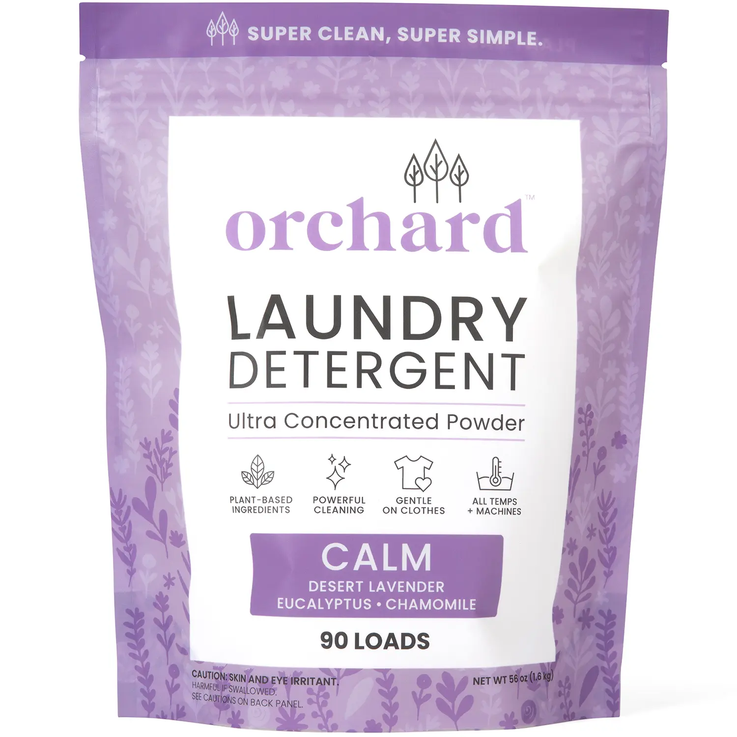 Orchard Laundry Detergent Powder Natural Deep Cleaning Laundry Powder for Sensitive Skin - Plant Based Effective Ingredients - 90 Loads - Enzyme-Powered, Eco Friendly Detergent