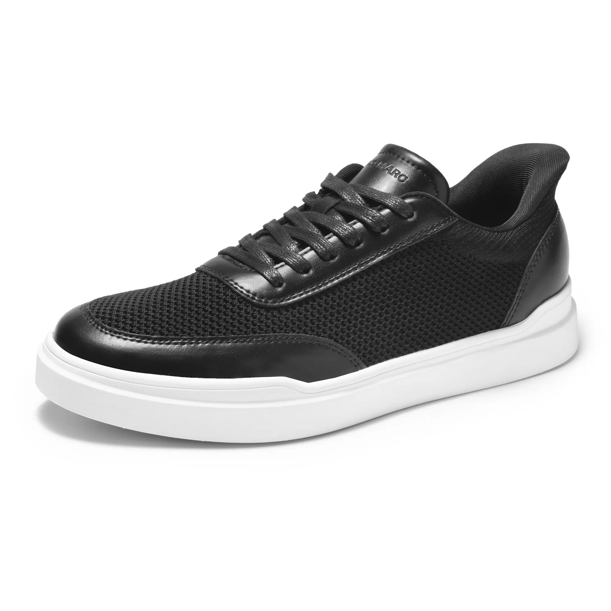 BRUNO MARC WaveFlex CoreBreeze Men's Slip-On Casual Low Top Trainers - Knit Upper, EVA Sole, Soft Fabric, Breathable Liner, Impact-Absorbing Cushioning, Elastic Lace, Lightweight, Casual Performance Shoes, All Day Wear, Ideal for Training, Walking