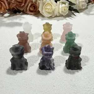 Ig Crystal Various Natural Crystal Pumpkin Ghost Ornaments Pure Hand-Carved Pumpkin Ghost Ornaments Full Of Elegance And Divine Atmosphere Can Be Used As Exquisite Desktop Ornaments -Any5count