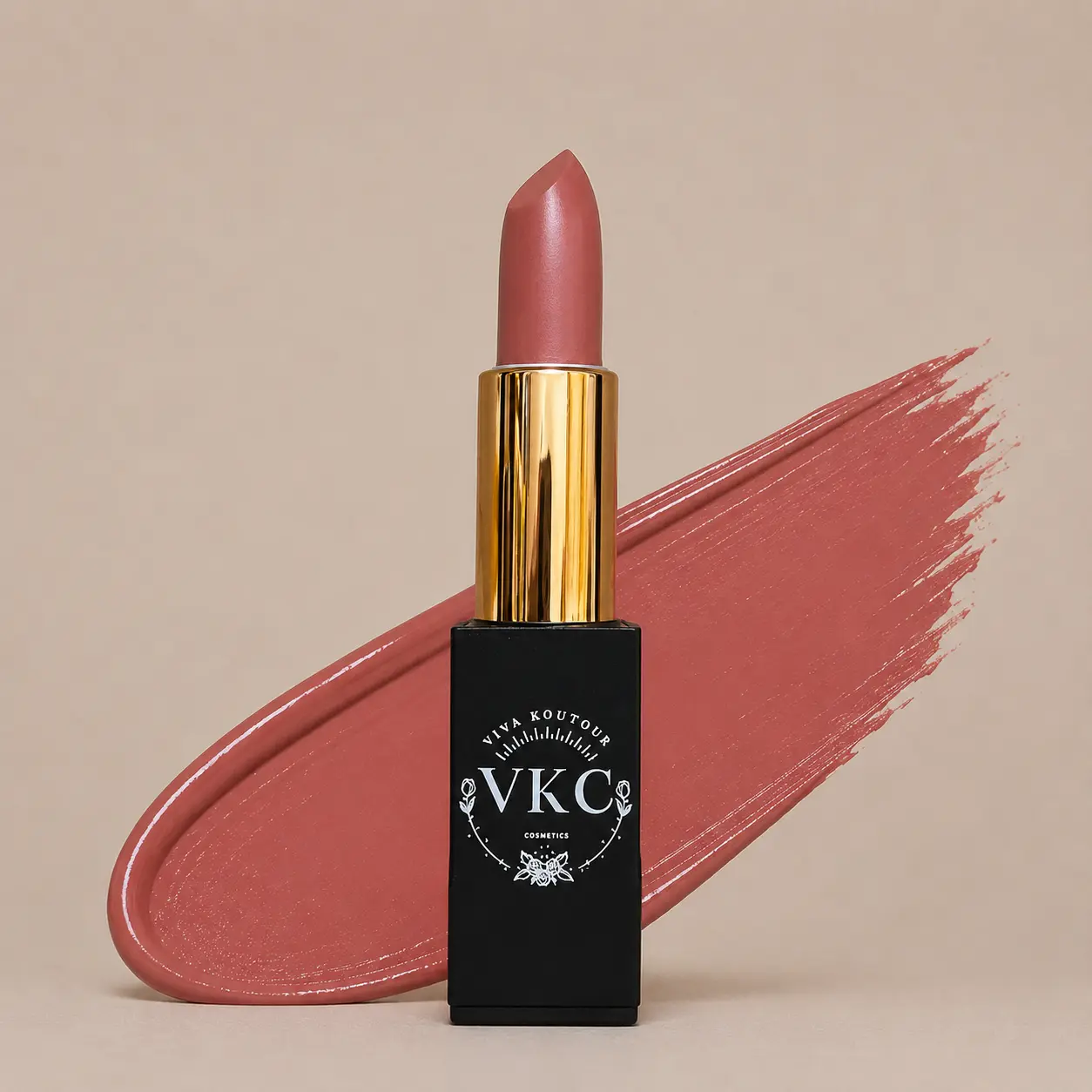 Pinkish Nude Cream Lipstick – Vegan, Cruelty-Free, Buildable