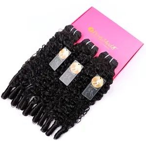 PerisModa 15A Burmese Curly Hair Bundles 100% Human Hair Bundles 12-32 inches Curly Bundles 1/3/4 Pcs Raw Unprocessed Human Hair Natural Extensions Soft Full Bouncy Healthy Double Weft Construction For Black Women
