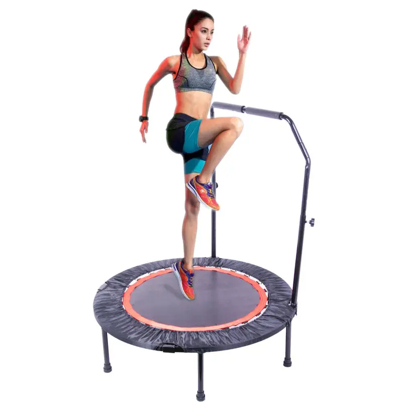 [Bellemave]40 Inch Mini Exercise Trampoline for Adults or Kids  Indoor Fitness Rebounder Trampoline with Safety Pad  Max. Load 300LBS