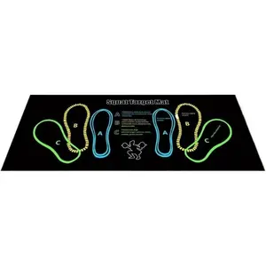 Squat Support Pad with Foot Placement Guide – Non-Slip Foam Platform for Proper Stance in Deadlifts & Squats – Home Gym Leg Workout Mat for Ankle & Knee Support