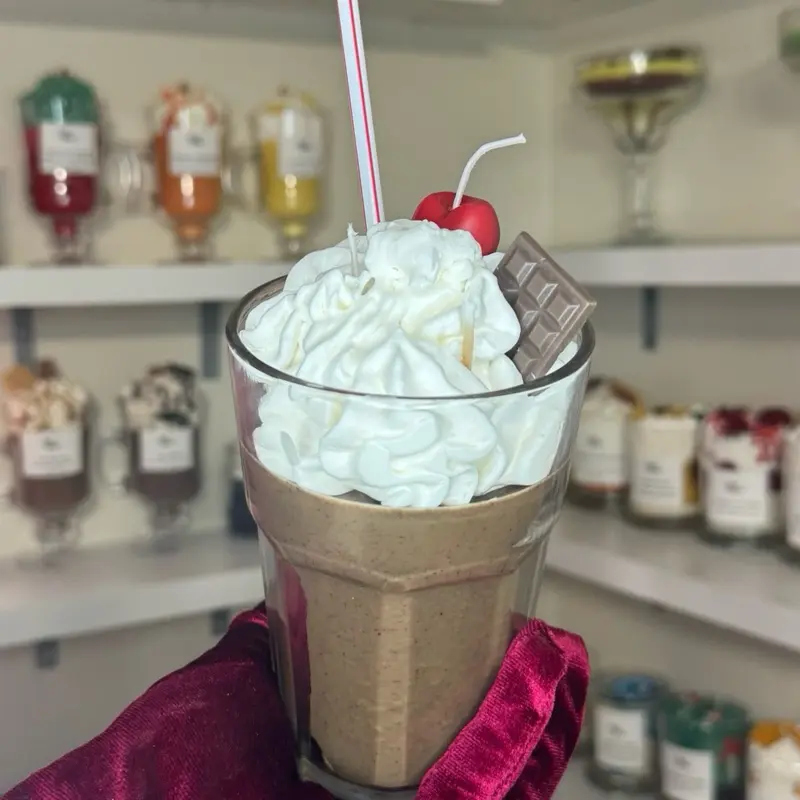 Chocolate shake candle Chocolate shake candle