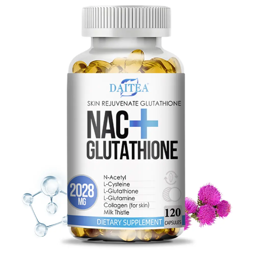 Daitea NAC + Glutathione Health Supplement, Supports Skin Health,Supports Liver Health, 120 Capsules Daitea NAC + Glutathione Health Supplement, Supports Skin Health,Supports Liver Health, 120 Capsules