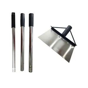 Multifunctional Garden Cleaning Shovel, Heavy Duty Steel Flat Shovel with Adjustable Handle, Outdoor Floor Scraper, Spade Tool for Weeding, Lawn Edging, Digging, Ice Removal Tool Kit
