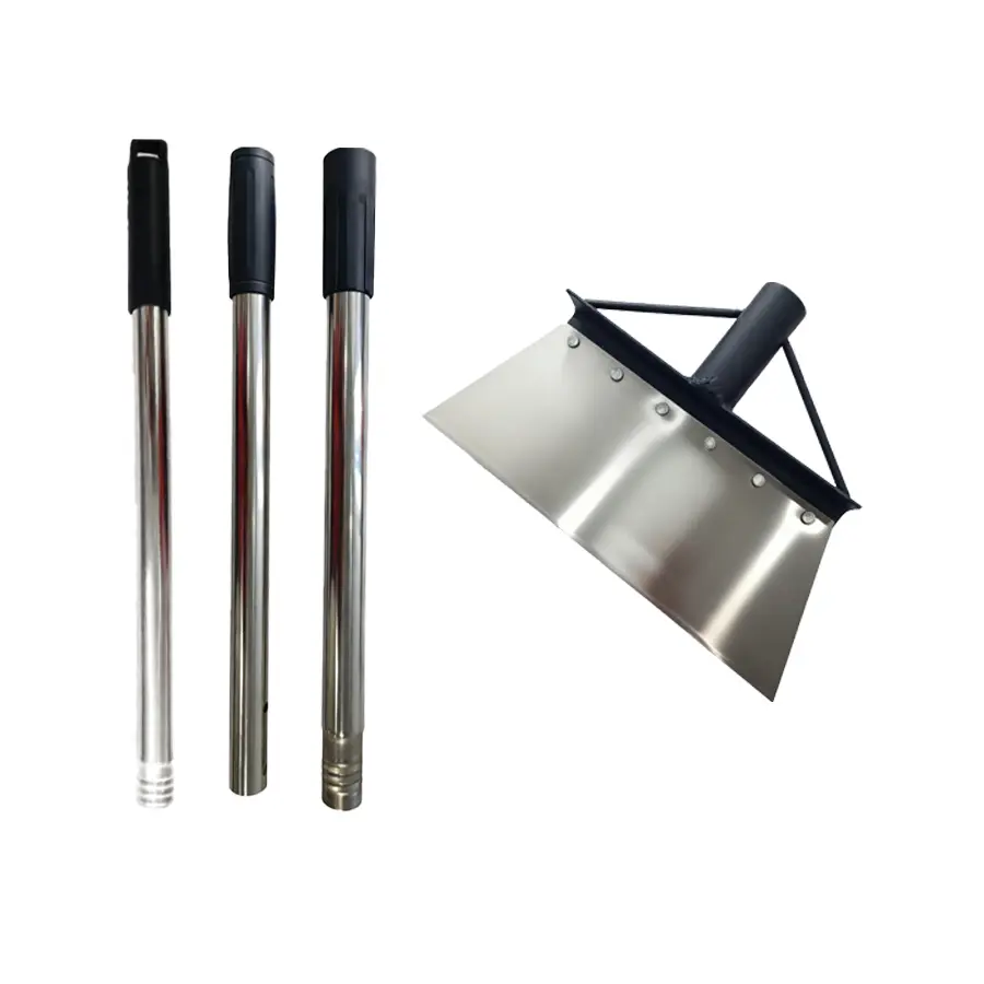 Multifunctional Durable Metal Garden Shovel, Heavy-Duty Steel Flat Shovel with Adjustable Handle, Outdoor Floor Scraper for Weeding, Lawn Edging, Ice Removal, Durable Metal Shovel