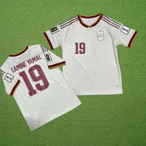 2026 World Cup Spain Away Jersey - Short Sleeve, Custom # 19 / Sizes S–XXL