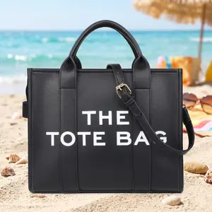 Women's PU Leather Tote - Durable Structured, Adjustable Crossbody Strap, Spacious Casual Commuter Everyday Work Bag, Stylish Birthday Gift for Women, Casual Commuter Bag