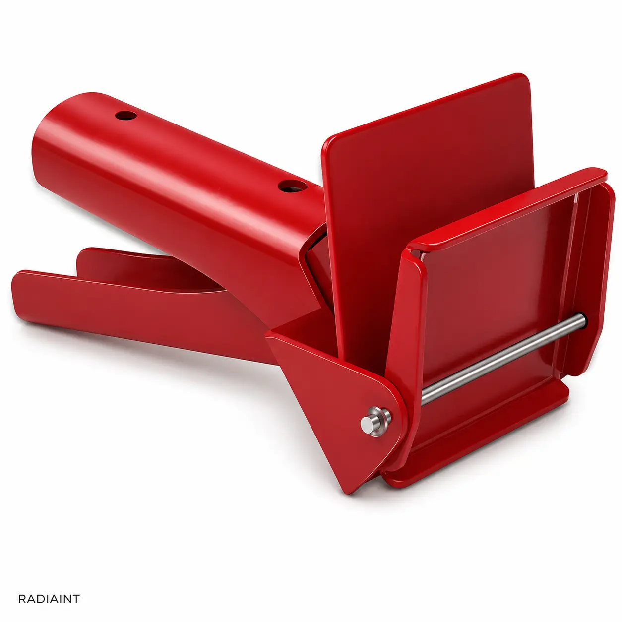 RadiainT RTV Silicone Tube Squeezer Tool, Metal Tube Dispenser for Gasket Maker, Adhesive, Paint and Caulk Tubes, Red