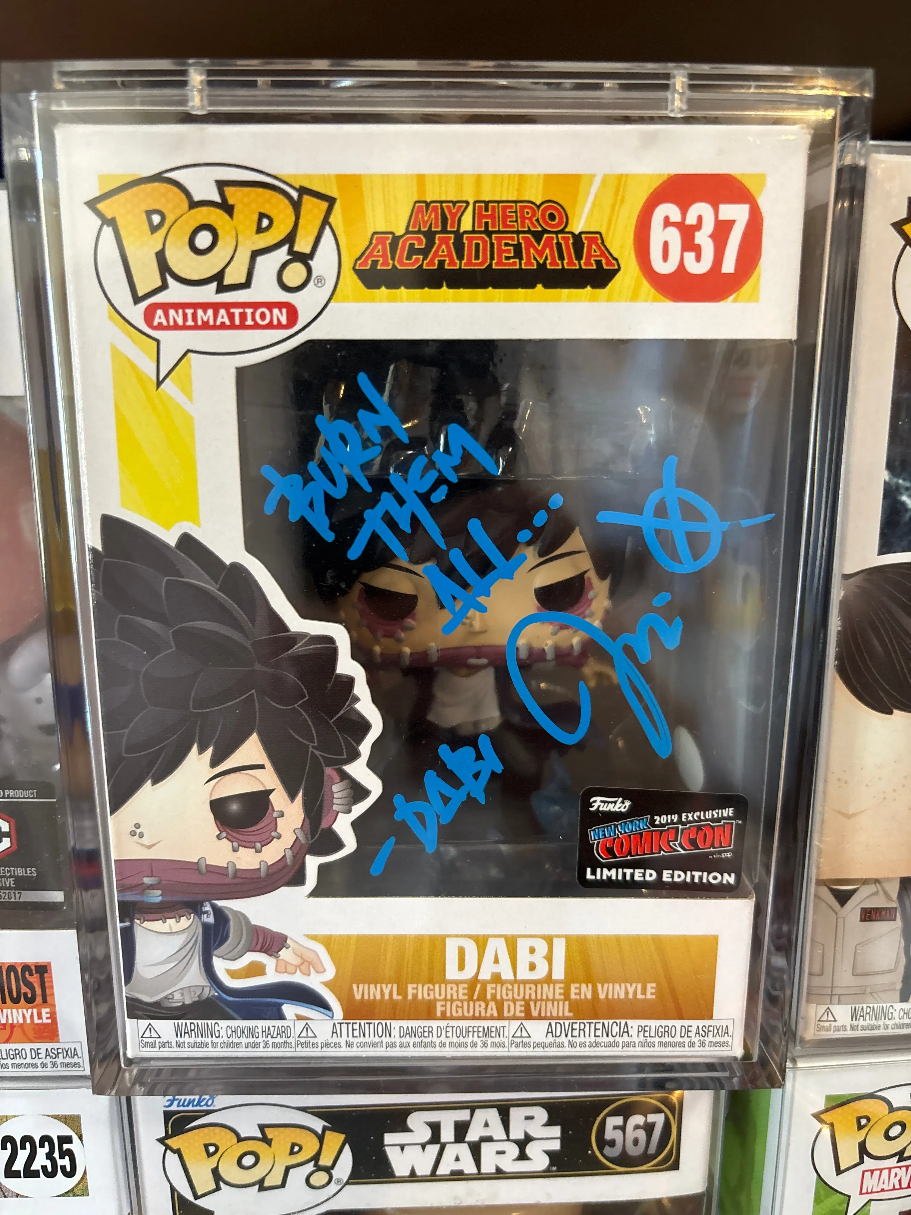 Funko Pop! Dabi NYCC 2019 Exclusive – Signed MHA Vinyl Figure