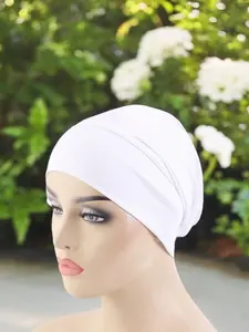 Women's Solid Color Headscarf, Turban Hijab, Casual Style Hair Accessory for Women & Girls, Perfect for Daily Wear, Office, Travel, Outdoor Activities