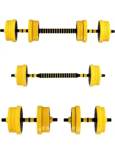 2-In-1 Adjustable 44Lb Dumbbell Set with Foam Handles, At Home Gym Equipment, Home Workout Gear for Fitness Use