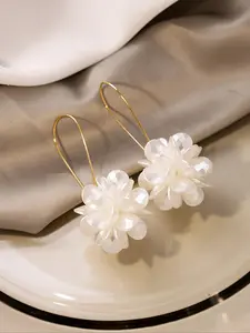 Fashion Flower Design Dangle Earrings, Fashion Jewelry for Party, Daily Clothing Decor, Trendy All-match & Exquisite Jewelry for Birthday Gift