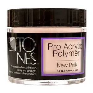 Tones Pro Acrylic Powder – "New Pink", High-Pigment, Smooth Blend, Salon-Quality for Sculpting & Nail Extensions