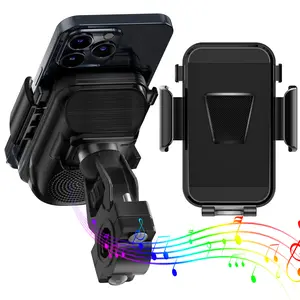Compact Induction Speaker Cellphone Stand & Bike Mount, Bluetooth-Free Instant Sound Amplifier, IPX7 Waterproof Hands-Free Mobile/Smartphone Accessory