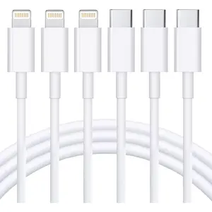 USB C to Lightning Cable 3Pack 10FT Type C Power Delivery Fast Charging Cord for iPhone 14/13/12/11/XS/XR/X/8/iPad