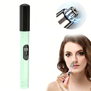 Rechargeable Electric High Quality Nose Hair Trimmer for Men & Women, Painless Nose and Ear Hair Removal Solution with LED Display, Portable USB Charging Facial Grooming Tool for Travel