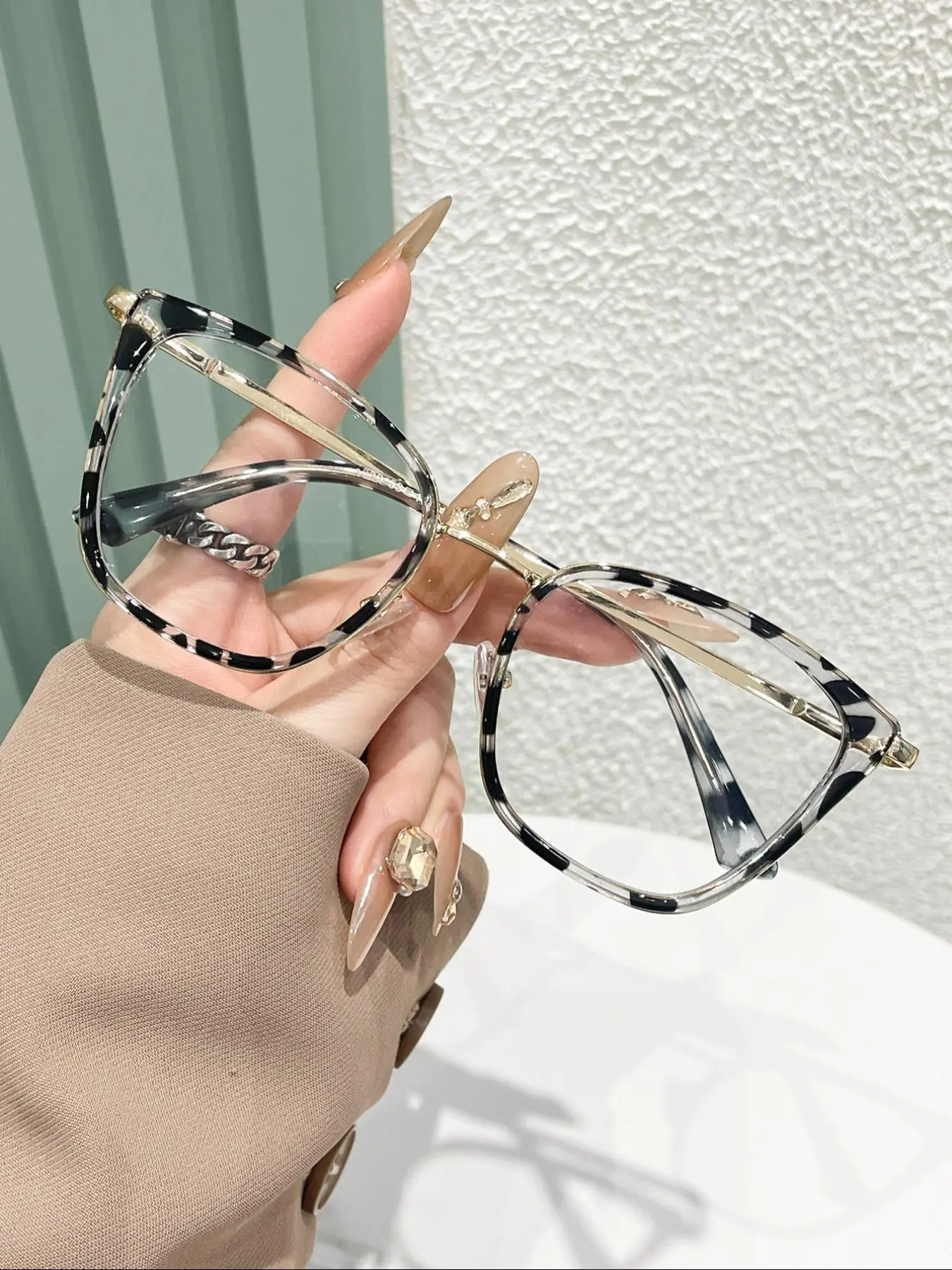 Simple Style Plain Color Eyeglasses, Trendy Casual Eyeglasses for Women & Men, Fashion Eyeglasses for Work, Daily Clothing Decor, Perfect for Student Daily Use, Square Frame Eyeglasses, Stylish Trendy Eyewear, Square Frames Eyeglass