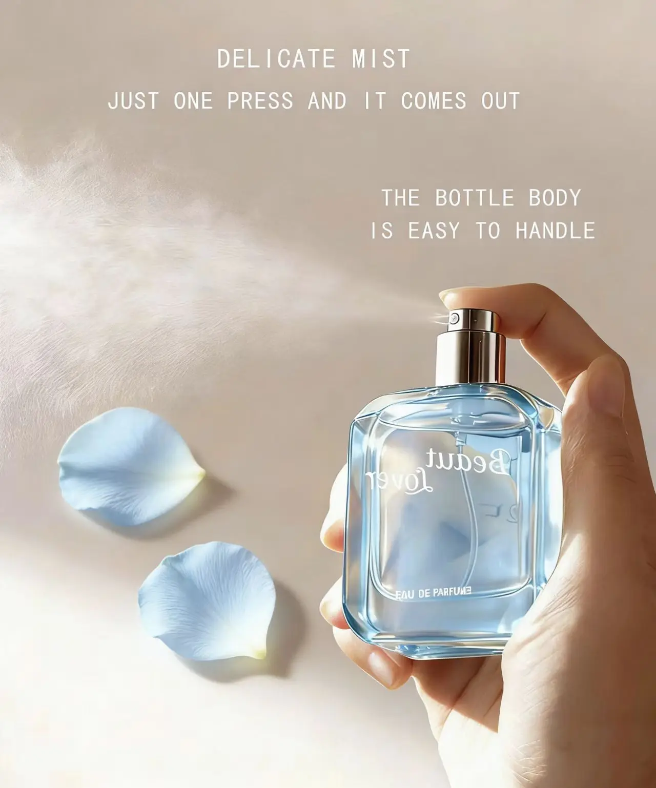 DVEOY Long-Lasting Eau de Parfum - 50ml Unisex Aromatic Perfumes with Fresh Clean Aquatic Floral Scent, Youthful Single Item for Daily Wear & All Occasions, Long Lasting Perfumes, Fragrances, Light, Edp, Unisex Fragrance, Contains Neither, 50 Ml Bottle, N