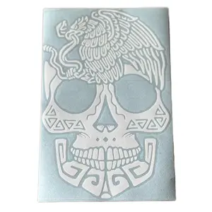 Mexican Eagle Skull Head - Traditional Mexican Skull decal