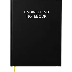 120 Pages Engineering Graph Paper Lab Notebook .25" Grid Format 8" x 10" Section Sewn Hardcover Grid Notebook for School Supplies Black