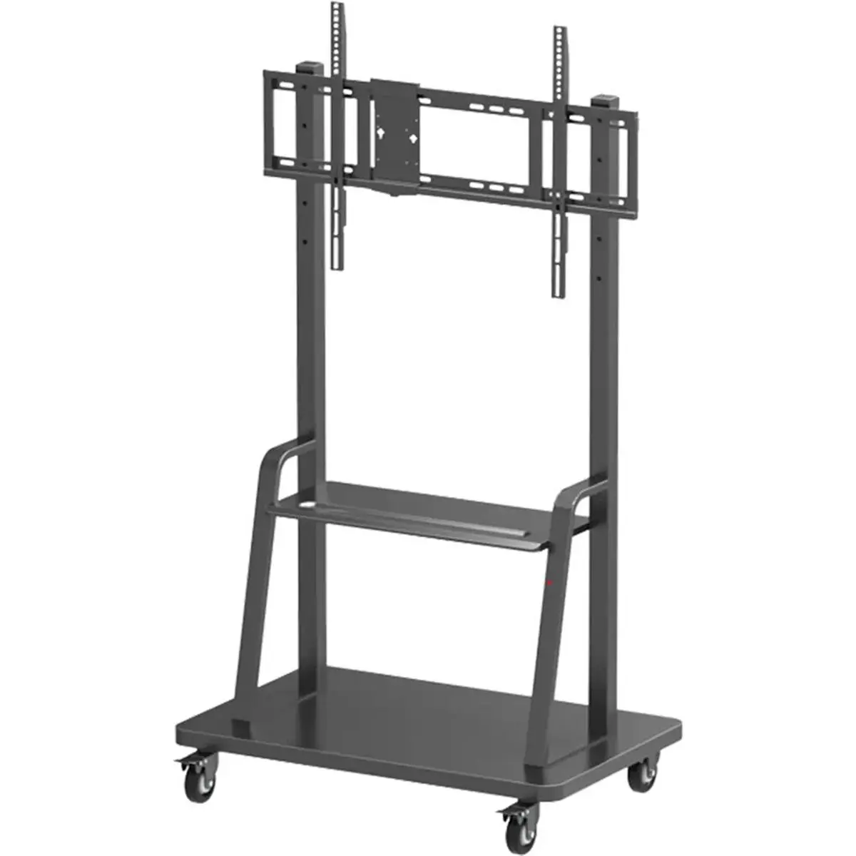 212 MAIN Heavy-Duty Mobile Smart Board Stand - VESA Mount, Adjustable Height, 102 lbs Support, 265 lb Capacity, 4" Locking Casters, 55-86 in Display Fit, Tech Compatibility, Accessory-Ready Storage Racks, Home Organizer Holder, Smart Board Support