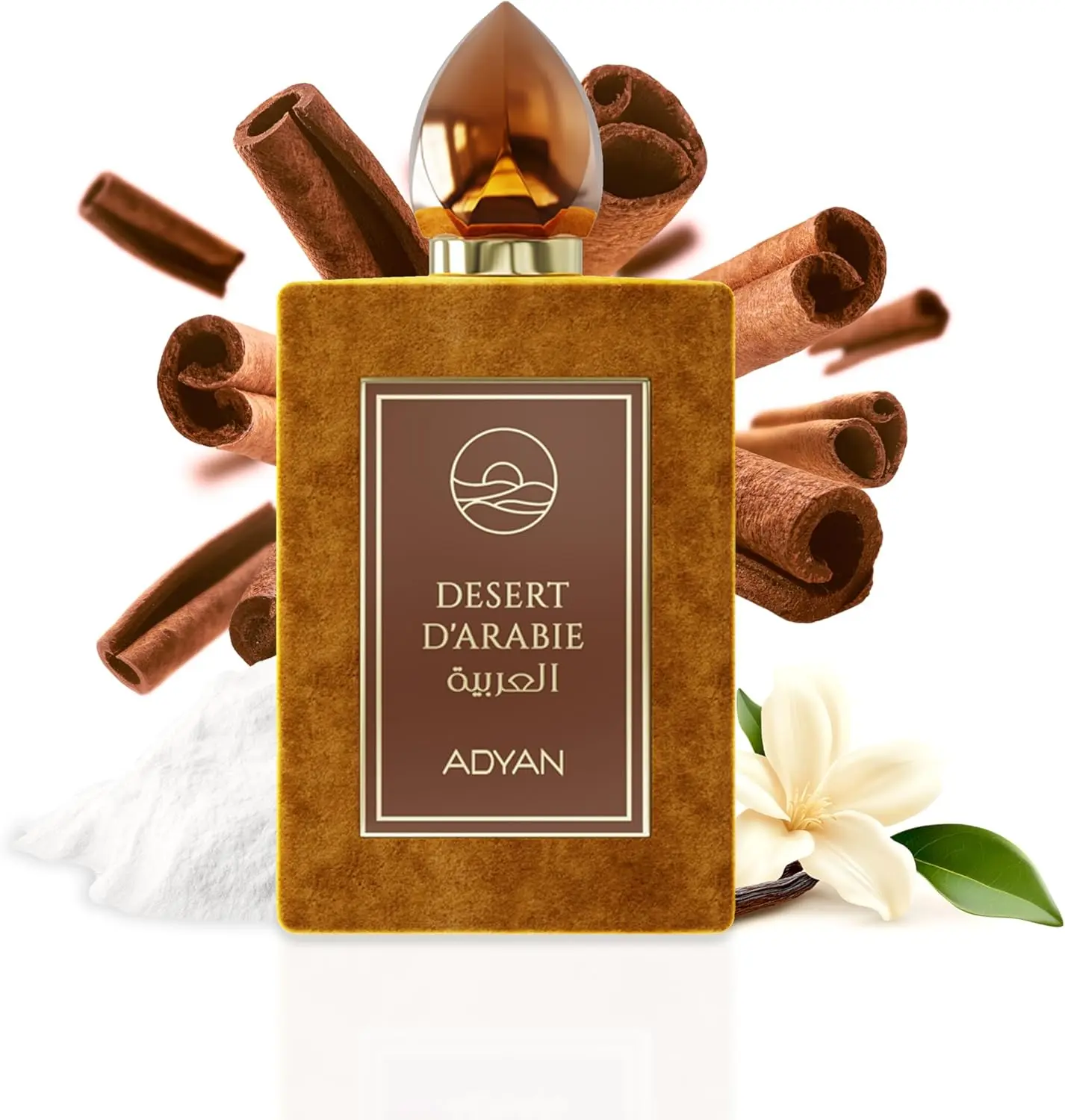 ADYAN Desert D'Arabie Extrait De Parfum 100 ML - Peach Blossom & Rose Scent with Cinnamon Cardamom Orange Blossom & Vanilla Notes