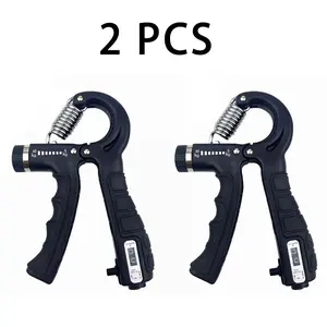 2pcs Gripper Adjustable R-Type Hand Grip Exercise Countable Strength Exercise Strengthening Pliers Spring Finger Pinch Wrist Expander