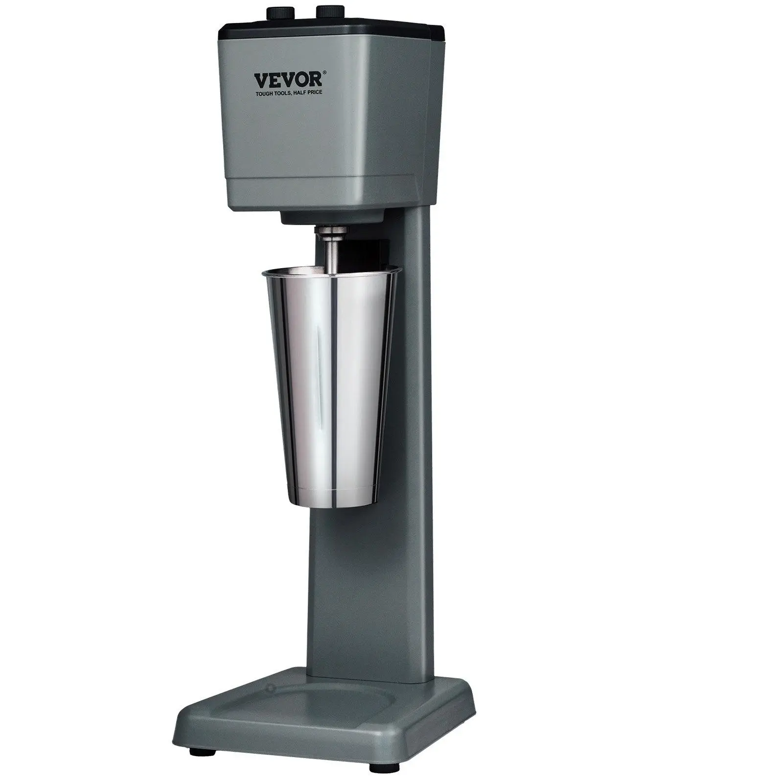 Milkshake Maker Machine, 375W Commercial Milk Shake Maker Mixer, Single Head Drink Mixer Blender Machine, 3-Speed Milkshake Blender with 27.7oz Stainless Steel Cup for Commercial