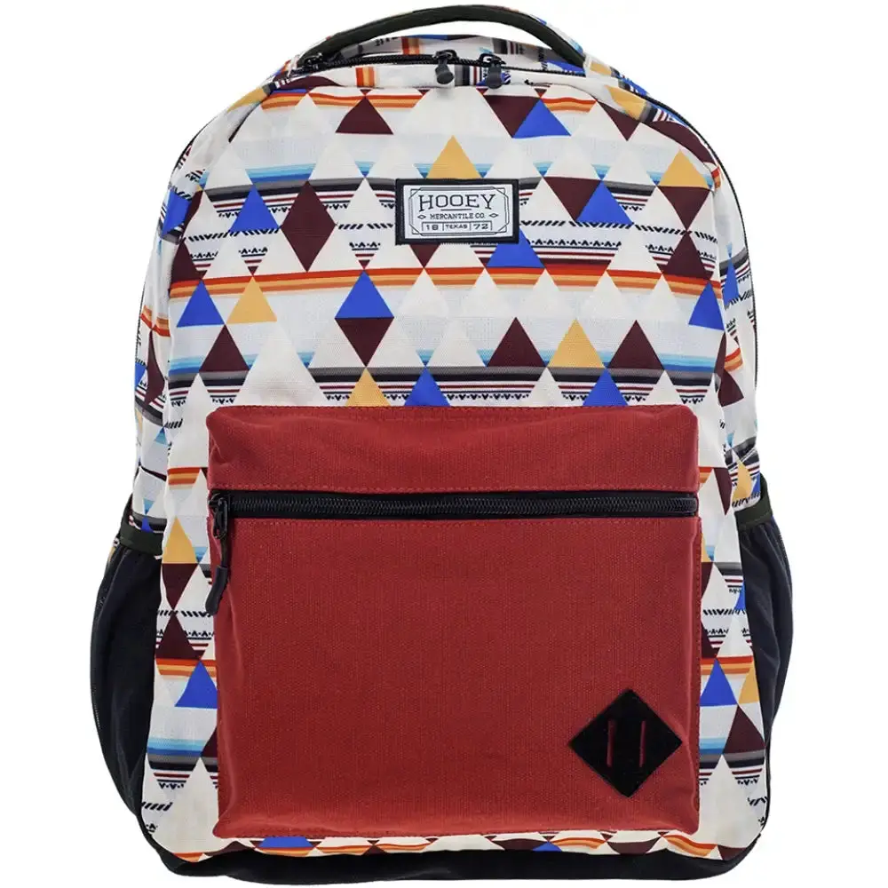 HOOey "Recess" Diamond Aztec (Cream/Burgundy) - Backpack HOOey "Recess" Diamond Aztec (Cream/Burgundy) - Backpack