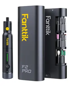 Kit de Herramienta Rotativa Inalámbrica Fanttik F2 PRO / F2 Master 4V, Motor Magnético Potente, 5 Velocidades, 25,000 RPM, 55 Accesorios para Lijar, Pulir, Perforar, Tallar y Cortar, Incluye Brocas, para Impresora 3D y DIY