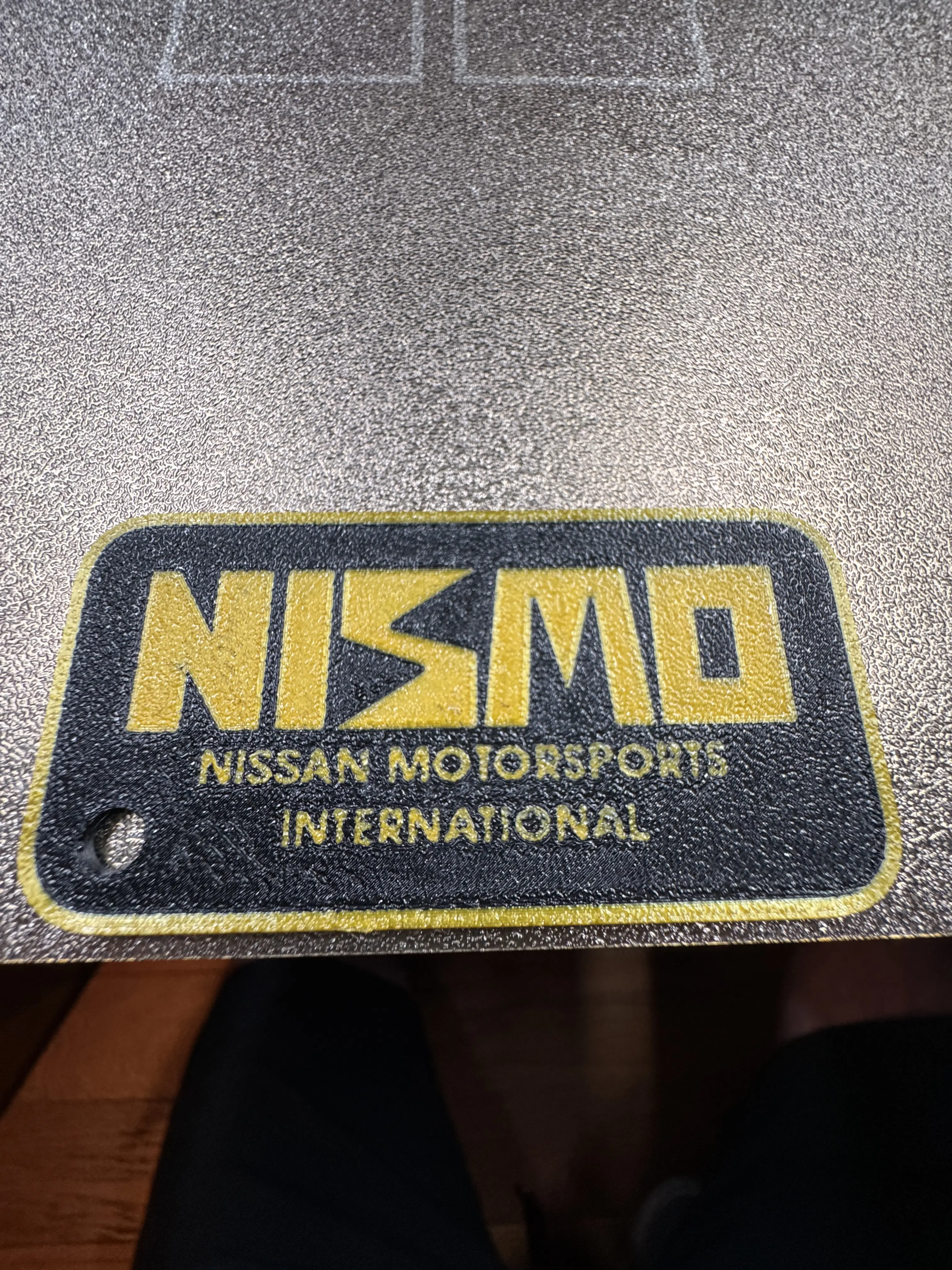Old Logo NISMO fan made reproduction keychain tag