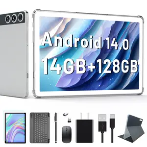 Android Tablet, 2026 Newest Tablet 10 inch 128GB Storage 1TB Expandable 14GB RAM, 4G Sim Slot Tablet with keyboard Support 5G WiFi Bluetooth 5.0 GPS, 7000 mAh, Octa-Core Processor, FHD IPS Display tablet android android tablet