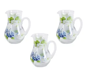 Temp-tations Set of 3 Glass Mini Pitchers