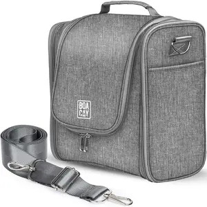 Travel Toiletry Bag for Women and Men, Makeup Bag, Bathroom & Shower Organizer Kit for Accessories, , Essentials