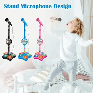 KidStar Portable Wireless Karaoke Microphone Toy for 3-8 Year Olds, Bluetooth Connectivity, Flashing Light Show, Echo Voice Changer, Nursery Rhymes, Fun Singing Toy for Kids