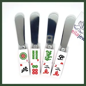 Mah Jongg Tile Cheese Spreaders, Set of 4