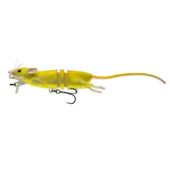 Savage Gear 3D Rat Floating Fishing Lures - Topwater Wakebait for Fishing Activities