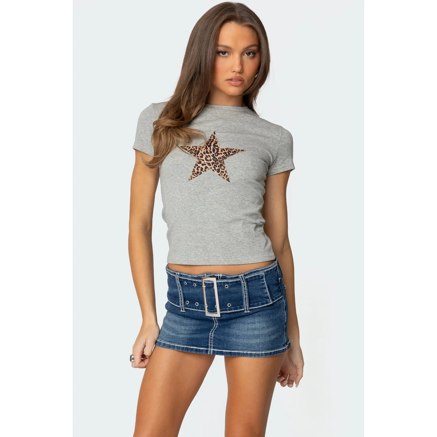 Narla Leopard Star T Shirt