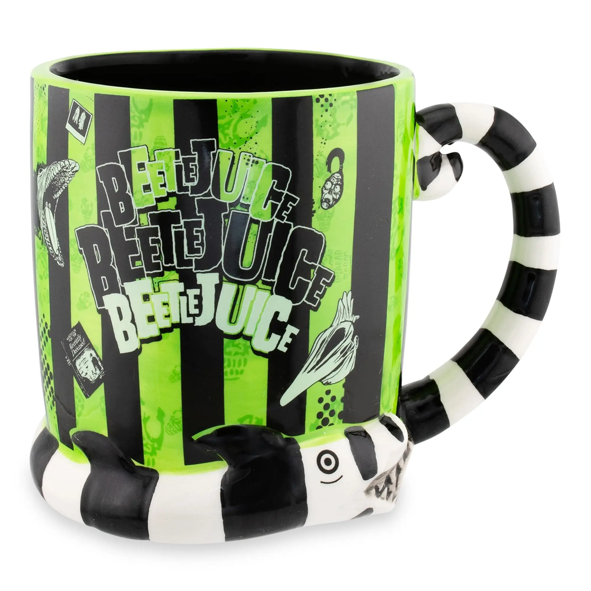 Beetlejuice 3D Sandworm Ceramic Mug With Sculpted Handle | Holds 24 Ounces