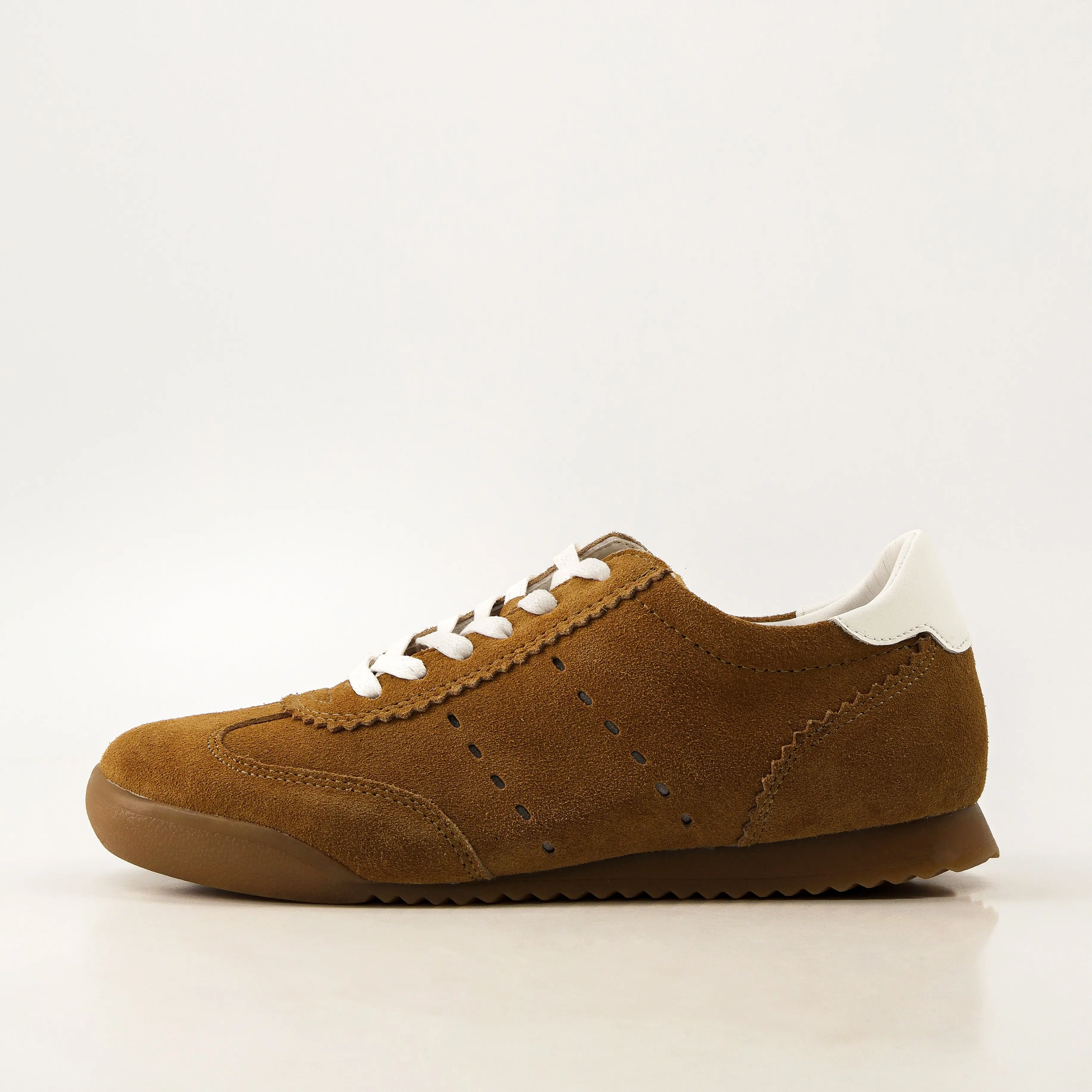 Cushionaire Women's Tock Suede Casual Sneaker – Retro-Inspired Trainer with Soft Genuine Suede Upper, Gum Rubber Outsole, Cushioned Arch Support