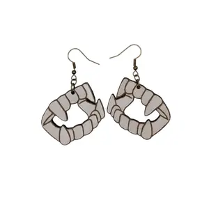 Vampire Teeth Dangle Earrings