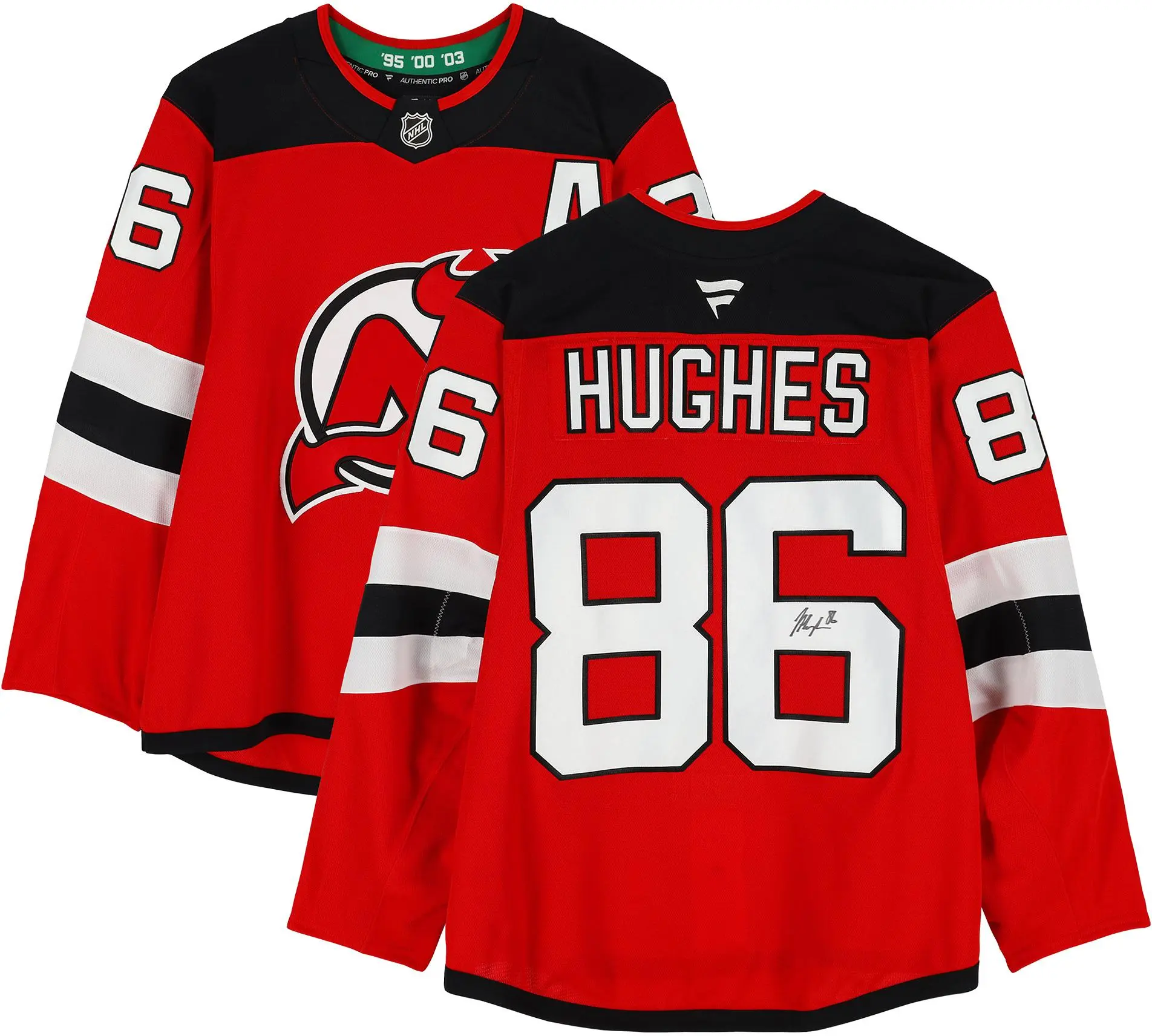 Jack Hughes New Jersey Devils Autographed Red Pro Jersey - Fanatics Authentic Certified