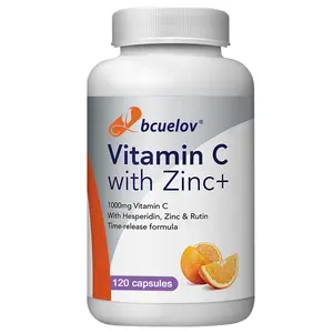 Bcuelov Vitamin C health supplement,Supports healthy skin,120 Capsules
