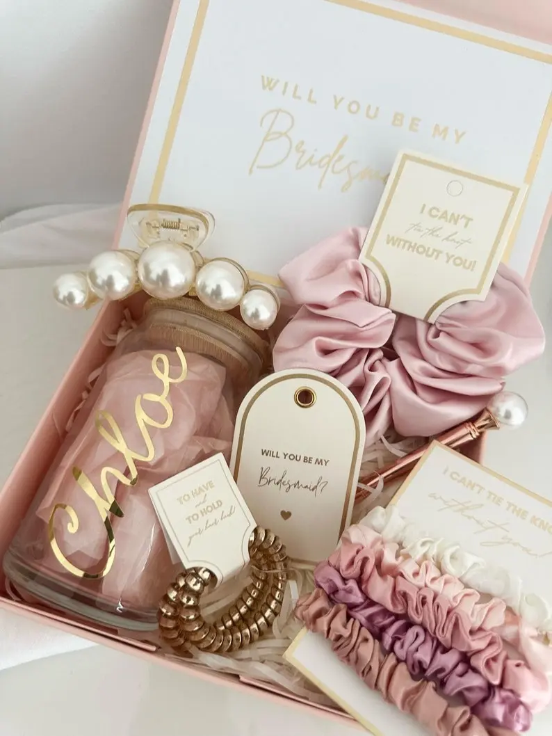Personalized Bridesmaid Proposal Box, Bridesmaid Gift, Wedding Present, Engagement Gift