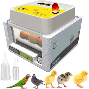Incubators For Hatching Eggs - 12 Eggs - Ideal All Ages| Egg Incubator With Automatic Egg Turning And Humidity Control - Integrated Egg Candler - Okkobi OBI-12