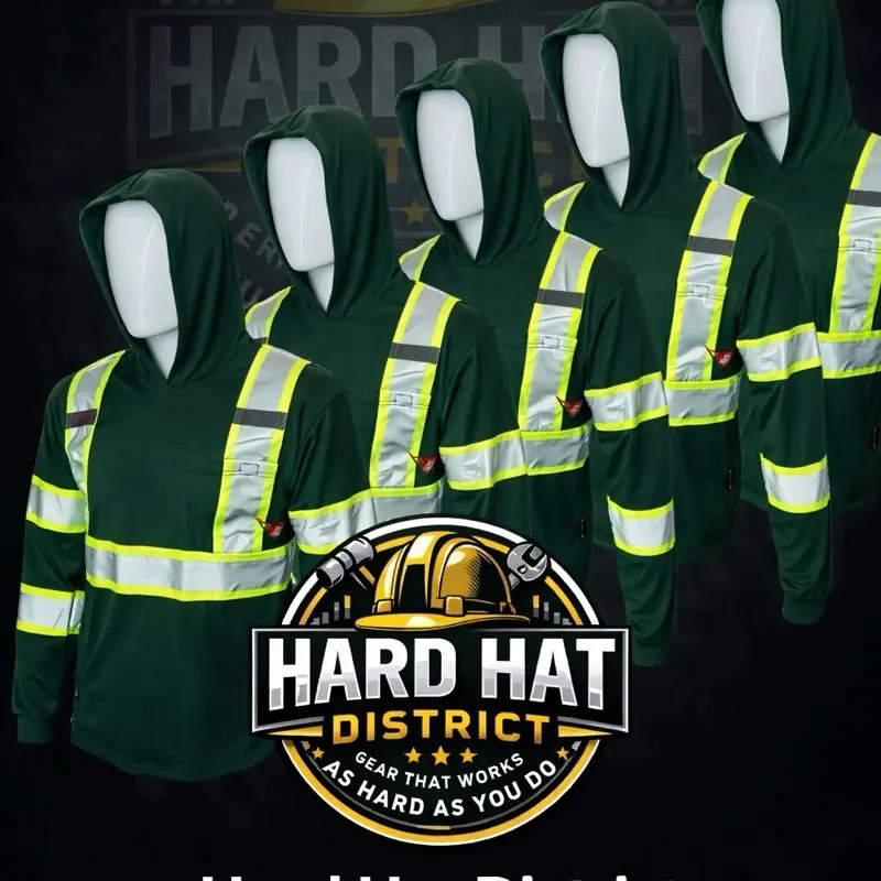 ST908 5pc Reflective Long Sleeve With Hood