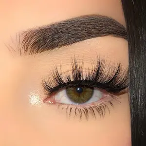 Gabriela Lashes: style “LOVELY” (1 pair) 3D Mink Lash Strip, 16mm, Medium Length, Round Wispy Eyelashes, High quality & Reusable